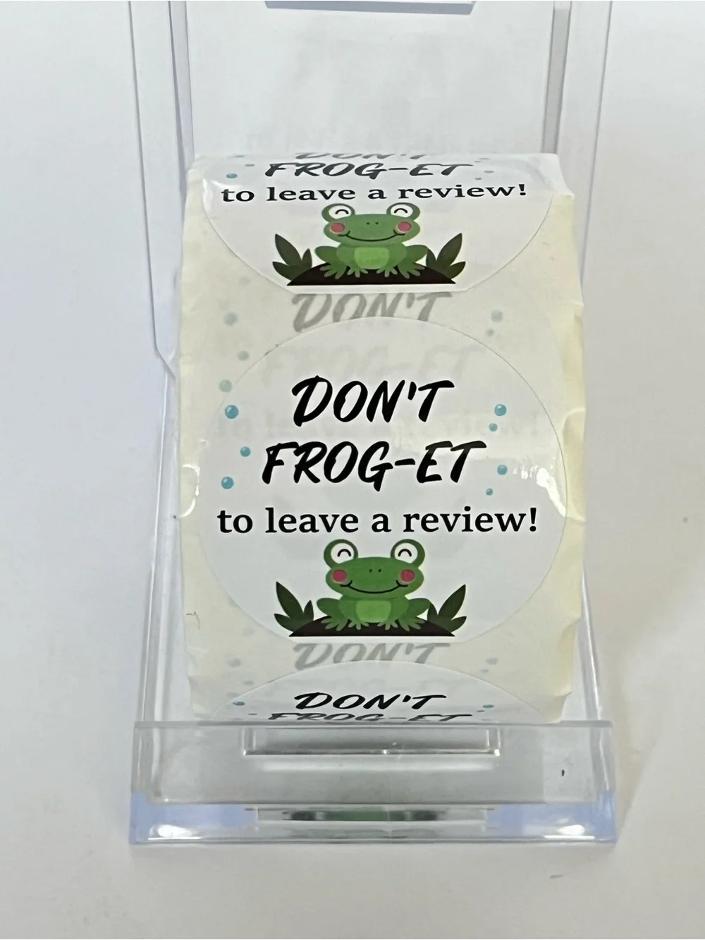 50 Don't Frog-et to Leave a Review 1.5” Stickers